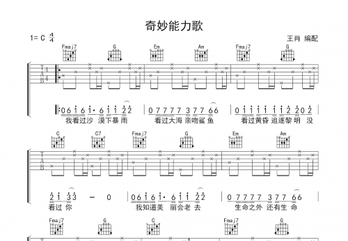 吉他简谱，探索音乐的魅力-第3张图片