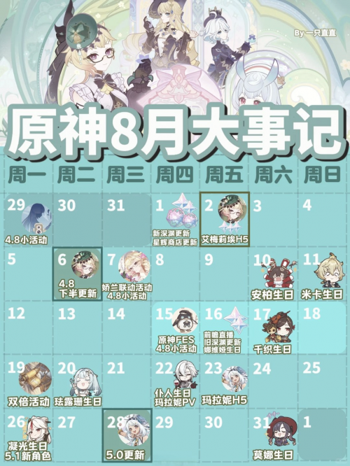 原神2.8版本更新时间揭秘