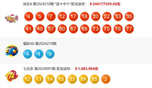 大乐透双色球开奖结果揭晓