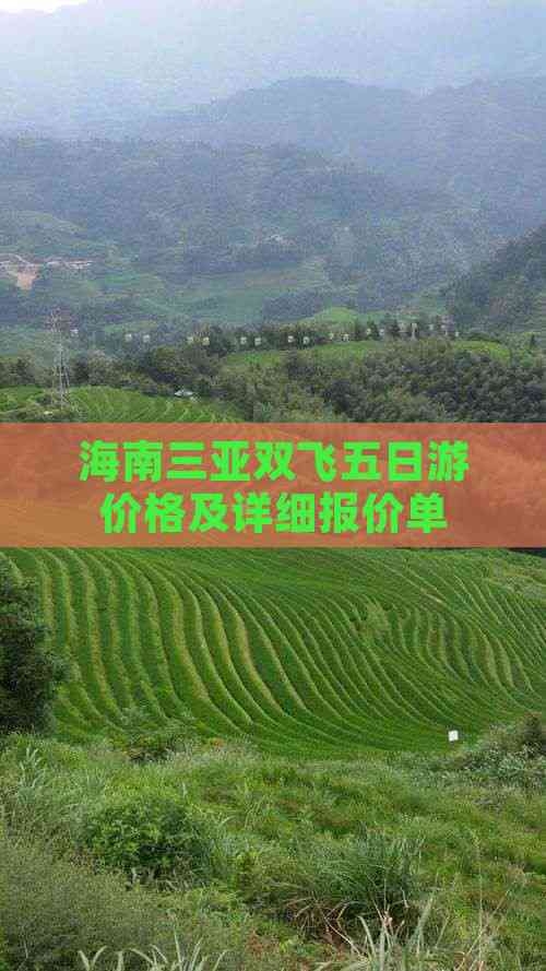 海南五日游跟团价格海南五日游