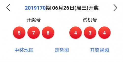 2019开奖结果2019开奖结果回顾