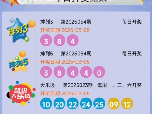 2025年5月5日排例五开奖结果排例五开奖结果揭晓-第2张图片