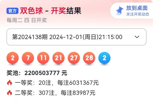 今天晚上双色球开奖结果什么号码今天晚上双色球开奖结果揭晓